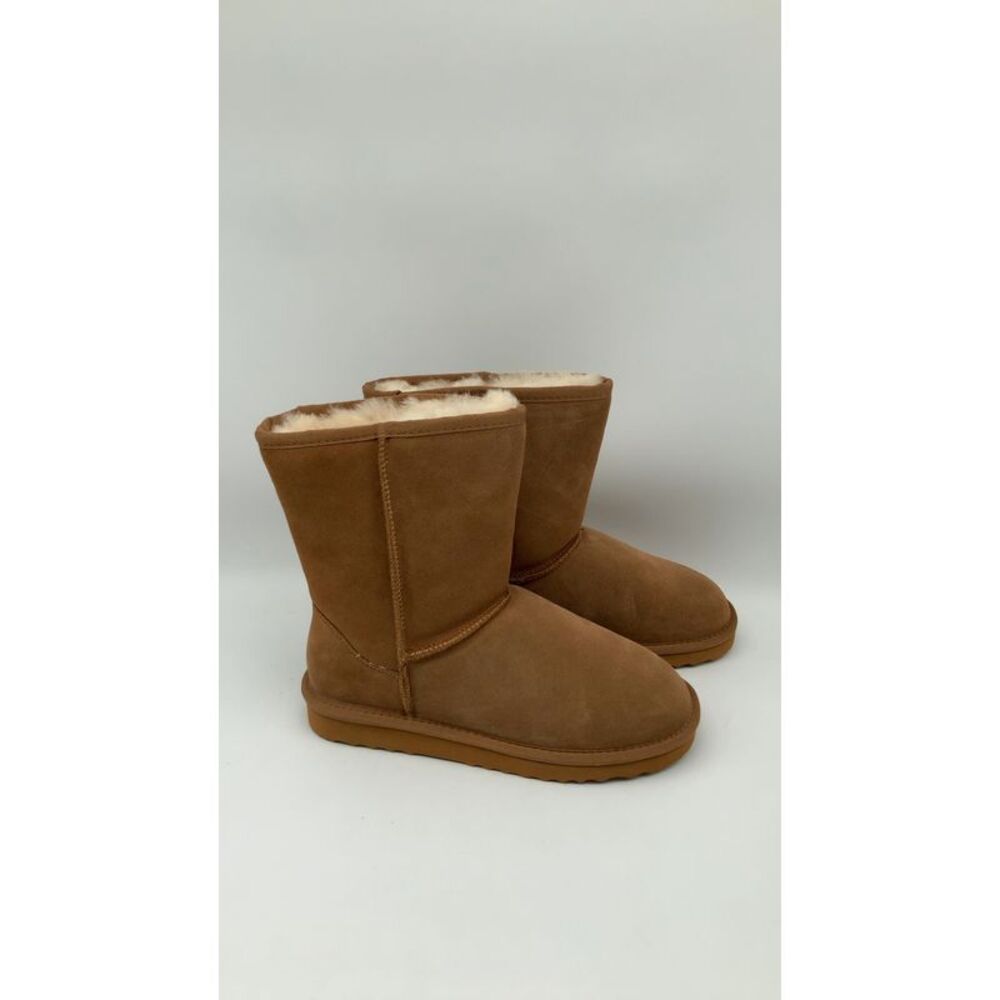 Quince Womens Australian Shearling Mid-Calf Boot Pecan Shoes 8 - Picture 2 of 5